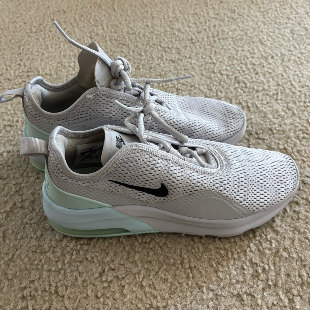 Nike White and Mint Sneakers